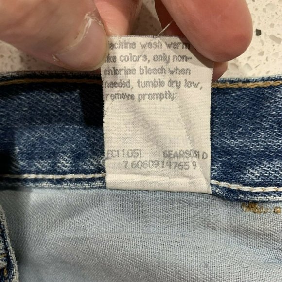 Vintage Wrangler High Rise Bleached Ombré Cut Off Denim Jean Shorts Women’s 12 - Picture 8 of 9